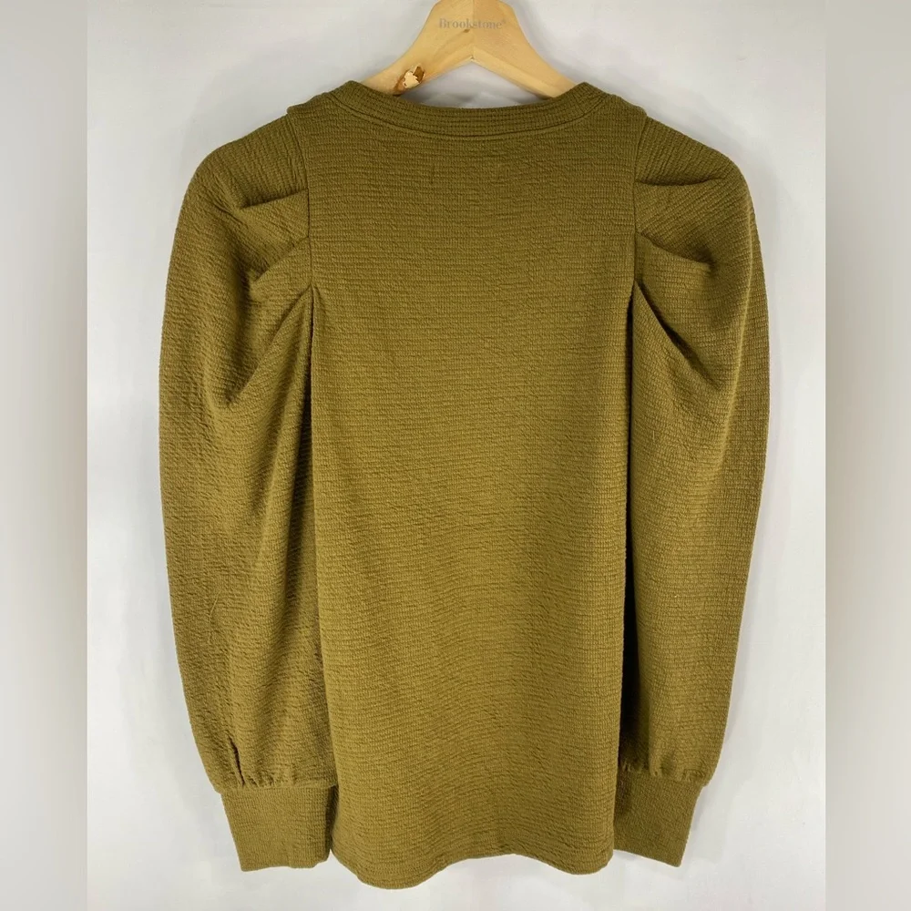 2 Madewell Long Sleeve Tees - Black and Olive - Picture 6 of 7
